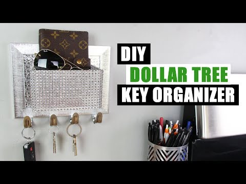DOLLAR TREE DIY KEY HOOK ORGANIZER | DIY Glam Home Decor