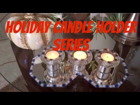 Dollar Tree DIY Home Decor Holiday Candle Holder Series Decorating For Christmas 2018