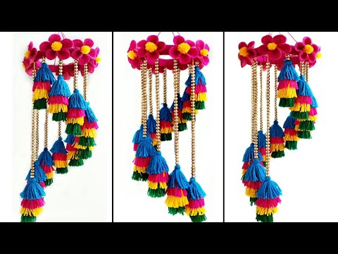 DIY Wool Wind Chime / Best out of Waste Wool Craft / Home Decor