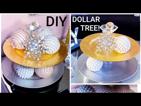 DIY DOLLAR TREE 💕COMO HACER CENTROS DE MESA/BANDEJA PARA DECORACIÓN/ HOME DECOR.