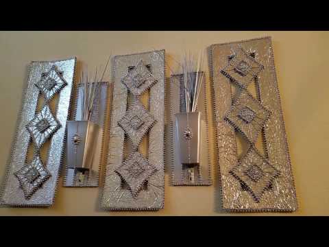 DIY DOLLAR TREE GLAM VASE WALL ART | DIY MIRROR for HOME DECOR and Room decor
