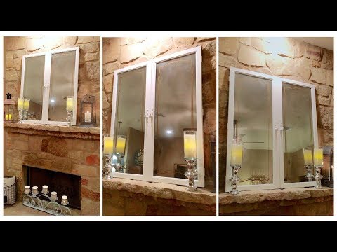 DIY Home Decor Mirror Doors | Upscale Vintage China Cabinet Doors