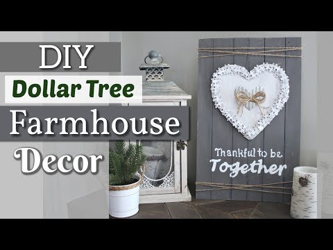DIY Dollar Tree Farmhouse Wall Decor | Dollar Tree Valentines Day Decor 2019 | Krafts by Katelyn