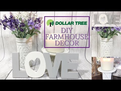 DOLLAR TREE DIY | EASY FARMHOUSE HOME DECOR