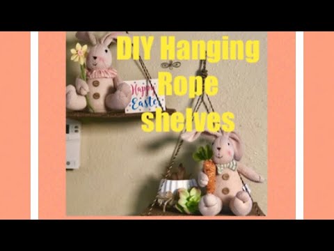Hanging Rope Shelves DIY Home Decor Ideas Creating Elegance For Less With Faithlyn McKenzie 2019