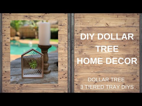 DOLLAR TREE DIY | Home Decor | 3 Tier Tray DIYS