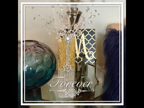 DIY Home Decor 💎 Dollar Tree Glam Bling Out Decor Creating Elegance For Less With Faithlyn 2018