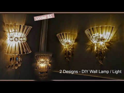DIY Wall Lamps | Light | Wall Decor | Wall Sconces | Wall Chandelier | w/ Dollar Tree Materials