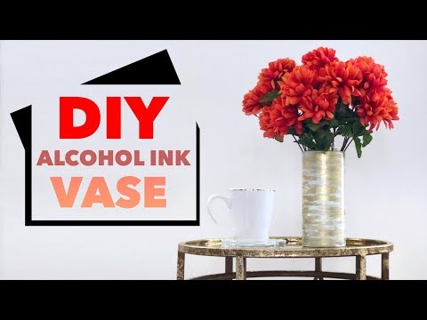 DIY Alcohol Ink Vase | Quick & Easy To Do | Home Decor Ideas