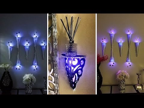 Diy Modern Wall Decor Lighting| Large Wall Covering in 5 Minutes That is Renter Friendly!