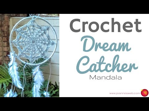 Crochet Dream Catcher Mandala – Dorm Room Decor – DIY Home Decor