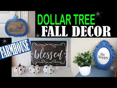 DOLLAR TREE DIY – FALL FARMHOUSE DECOR 2018