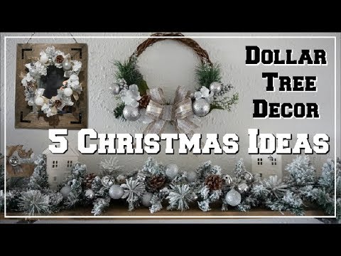 5 DOLLAR TREE DIY CHRISTMAS DECOR IDEAS | WINTER WONDERLAND DECOR | Momma From Scratch