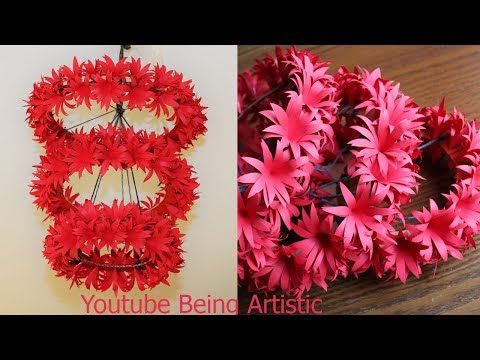 DIY – Simple Home Decor – Hanging Flowers – Paper Craft – Home Decorations