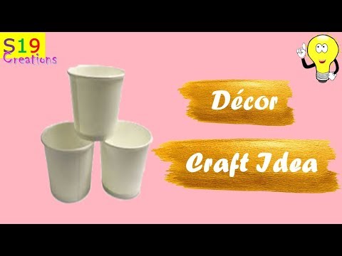 Diy | Amazing decor craft from paper cup | Home decor ideas | Best out of waste craft ideas