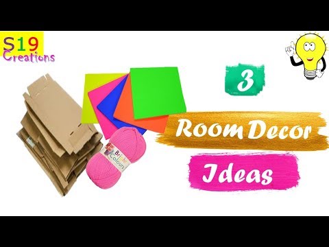 3 Diy Room decor ideas | Best out of waste | paper crafts | Wall decor | ceiling hanging  Home decor