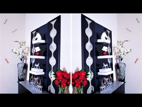 Diy Full Wall Decor with Unique Shelves made with Books!| Quick and Easy Wall Decorating idea!