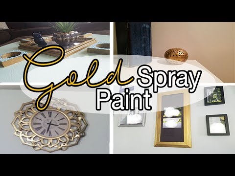 Gold Spray Paint Ideas – Gold Spray Paint DIY – Home Decor