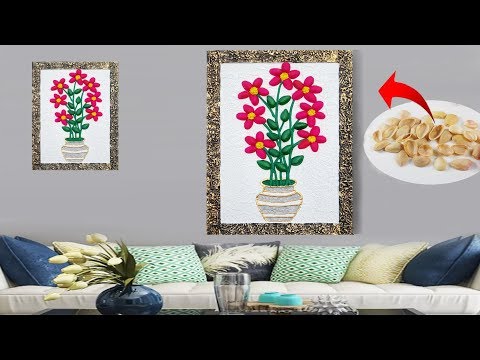 DIY Pista shell wall hanging // ROOM DECOR !! Easy Wall Hanging Craft Ideas at Home