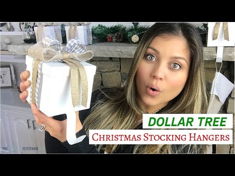 DIY Dollar Tree Stocking Hangers | Dollar Tree Christmas Decor 2018