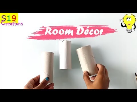Diy home decor idea from tissue roll | best out of waste ideas | waste material decorative crafts