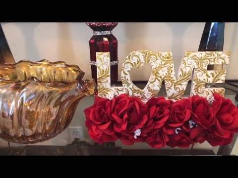 Dollar Tree DIY Home Decor 2 Valentines Day Decoration Creating Elegance For Less With Faithlyn 2019