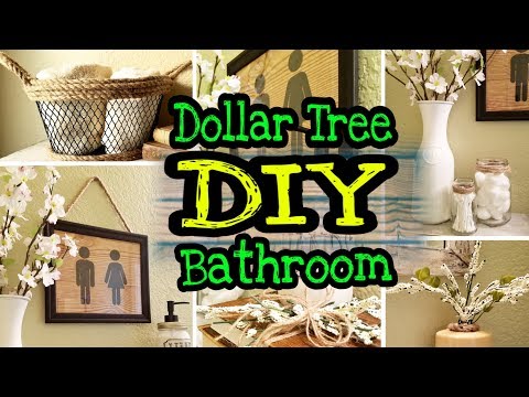 Dollar Tree Farmhouse DIY Bathroom Decor