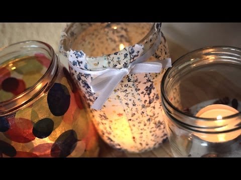 DIY: 5 Ways how to decorate Jars into Candles – Home Decor