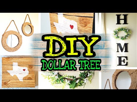 DIY Farmhouse Home Decor / DIY Dollar Tree