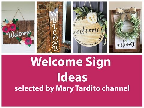 Welcome Signs Ideas – Crafts Ideas to Make and Sell – DIY Home Decor Inspo