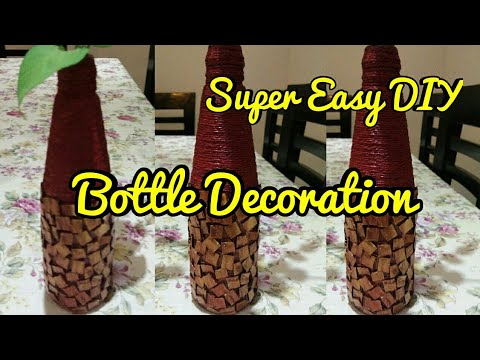 Bottle decoration,Recycle waste bottle,DIY Bottle decor,anvesha,s creativity