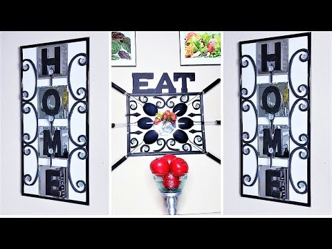 Wall Decor for Homes and Kitchen area with Dollar Tree Items! Home Decor 2019 Ideas!