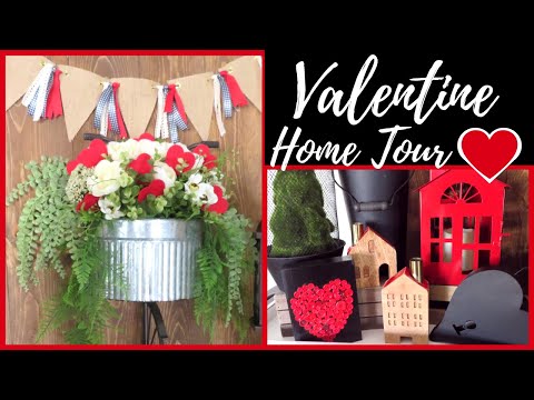 VALENTINE HOME DECOR TOUR & 2 DIYs❤️