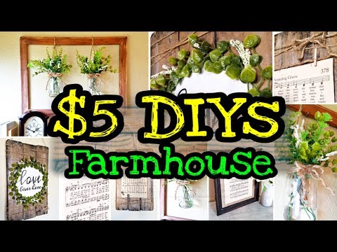 DIY Farmhouse Decor / Dollar Tree DIY Farmhouse Decor