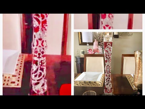 Dollar Tree DIY Glam Room Decor Candle Holder Creating Elegance For Less With Faithlyn McKenzie 2019