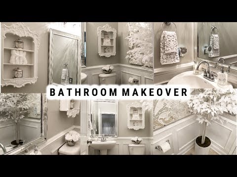 DIY Small Bathroom Makeover | Glamorous Ideas On A Budget | Before And After