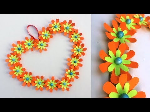 DIY Paper Heart Wall Hanging| Home Decor | Best out of waste idea | DIY ideas | Best Craft Idea