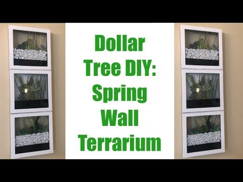 Dollar Tree DIY || Spring Wall Terrarium || 2019 Home Decor