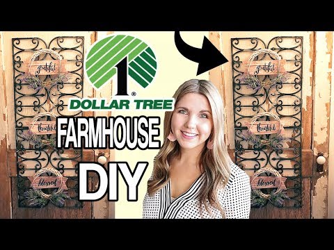 Dollar Tree Wall Decor ⭐ DIY Farmhouse Wall Art