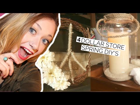 DIY AND DECORATE WITH ME | DOLLAR TREE + RECYCLED GOODS | SPRING HOME DECOR 2019