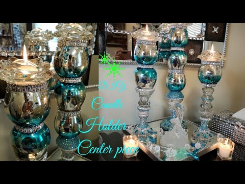 Dollar Tree DIY Candle holders | center piece | home decor |perfect & affordable gift idea