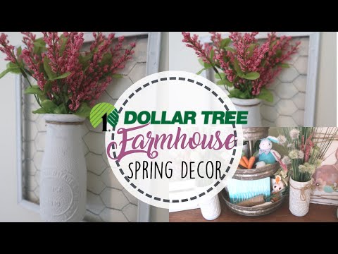 DOLLAR TREE SPRING FLORAL DIYS | DIY HOME DECOR | DIY SPRING DECOR