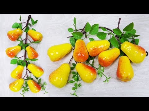 Artificial fruit Pear,Naspate // DIY home decor idea // Best out of waste