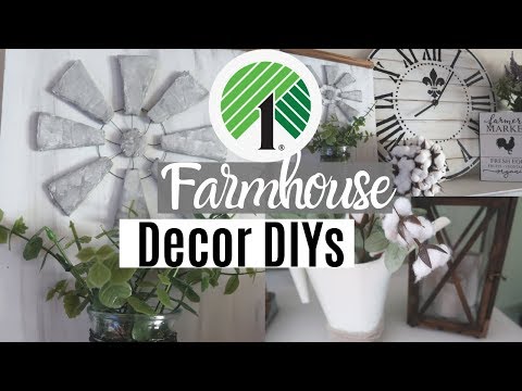 DIY Dollar Tree Farmhouse Home Decor | Windmill DIY | DIY Watering Can | Collab w/ Katie Leeanne
