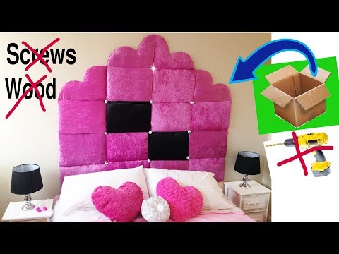 DIY Headboard with just cardboard.No wood no screws25 GREATEST HOME DECOR IDEAS YOU'VE EVER SEEN