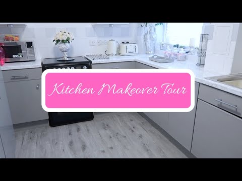 DIY KITCHEN MAKEOVER TOUR | HOME DECOR | USING CONTACT PAPER