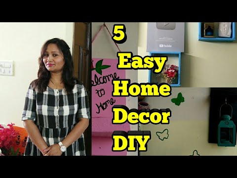 5 DIY Home Decor Ideas,5 easy diy wall shelf for home decoration,Best Out Of Waste