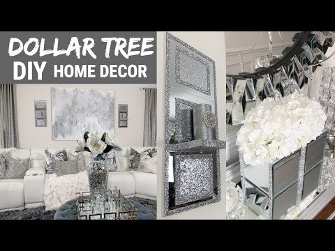 DIY Home Decor Ideas | Dollar Tree DIY Mirror Wall Decor | DIY Glam Decor