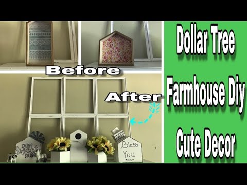 FARMHOUSE HOME DECOR| Dollar Tree Upcycle Diy| EASY BUDGET FRIENDLY DIY #2| MARIE’S DIY