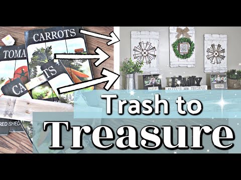 Trash to Treasure Makeover | DIY Farmhouse Home Decor Ideas | Decorate With ME | Krafts by Katelyn